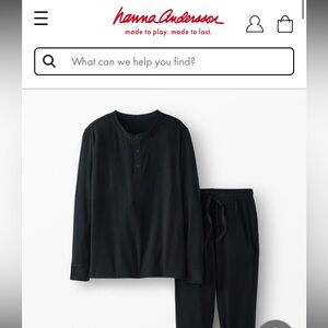 Hanna Andersson • Hannasoft adult Henley pajama TOP